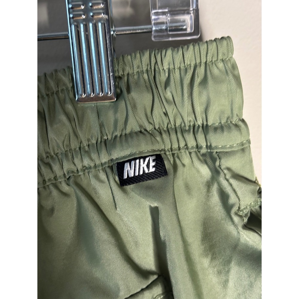 Nike Men Olive Green Athletic Shorts Drawstring Waist XL - Picture 4 of 8